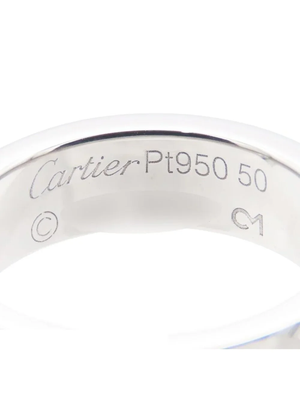 Cartier Love Ring Platinum Diamond Classic Model Wedding